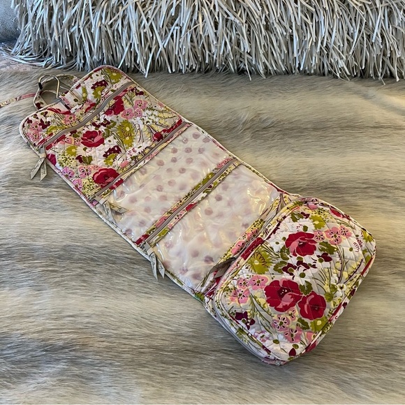 VERA BRADLEY Make Be Blush 2010 Iconic Large Hanging Organizer Trifold Cosmetic - Picture 7 of 15